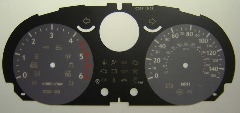 QASHQAI / X-TRAIL MPH DIAL CONVERSION
