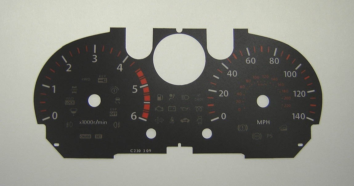 QASHQAI / X-TRAIL MPH DIAL CONVERSION