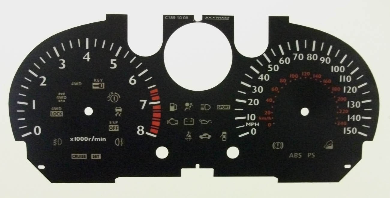 QASHQAI / X-TRAIL MPH DIAL CONVERSION