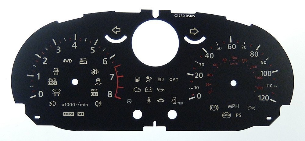 QASHQAI / X-TRAIL MPH DIAL CONVERSION