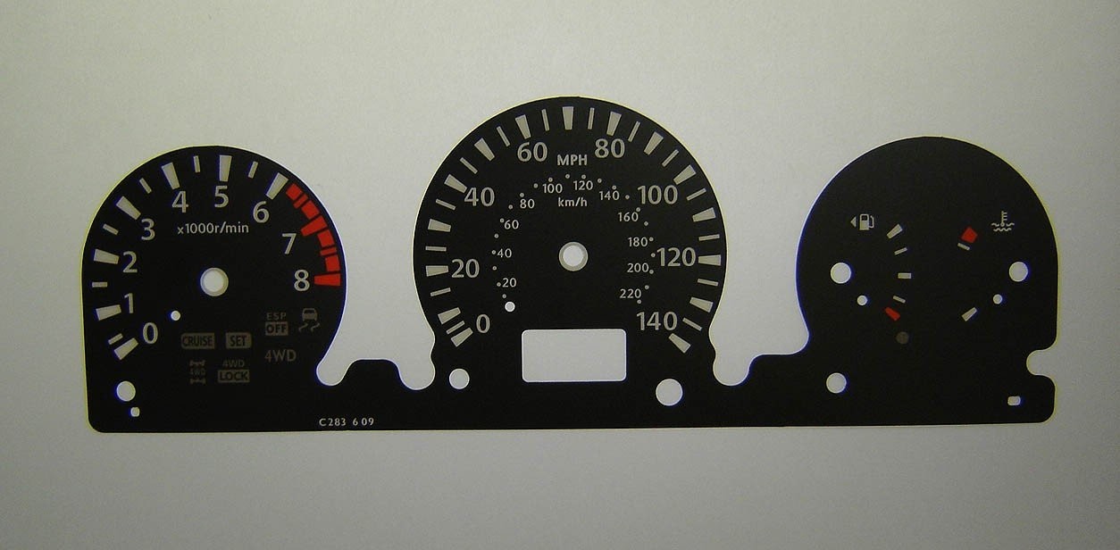 X-TRAIL MPH DIAL CONVERSION