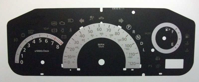 SERENA C25 MPH DIAL CONVERSION