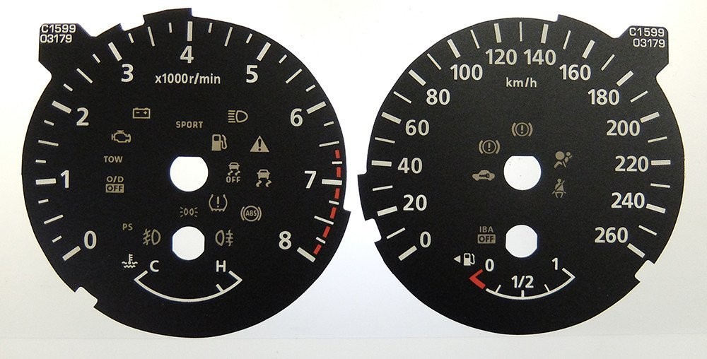 NAVARA / PATHFINDER KMH DIAL CONVERSION