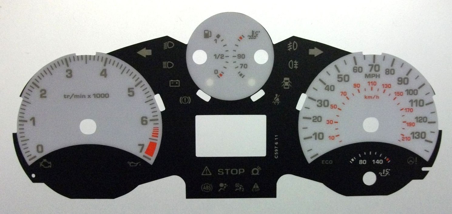 207 PETROL MPH DIAL CONVERSION