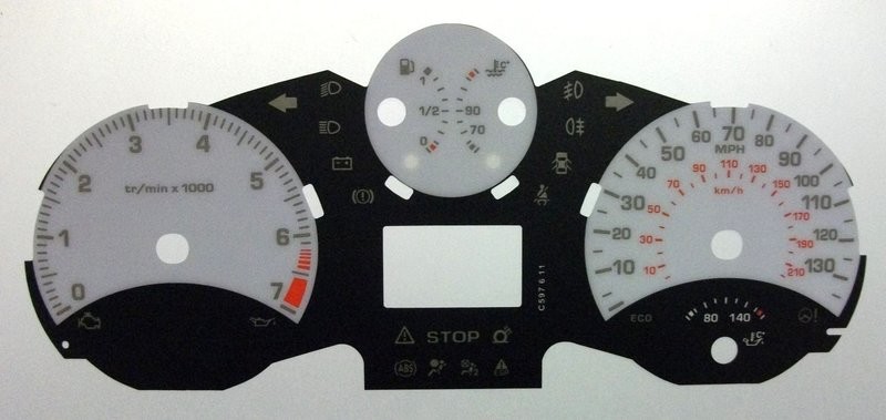 207 PETROL MPH DIAL CONVERSION