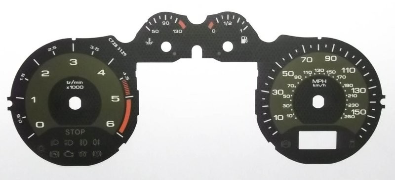 308 / RCZ MPH DIAL CONVERSION