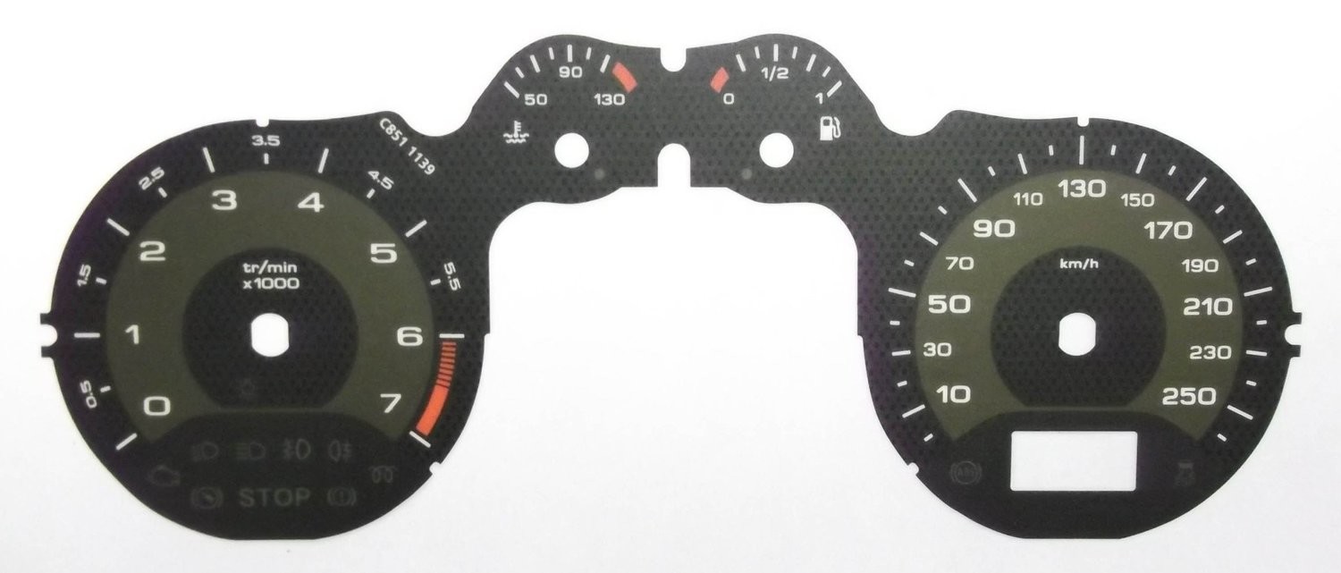 308 / RCZ KMH DIAL CONVERSION