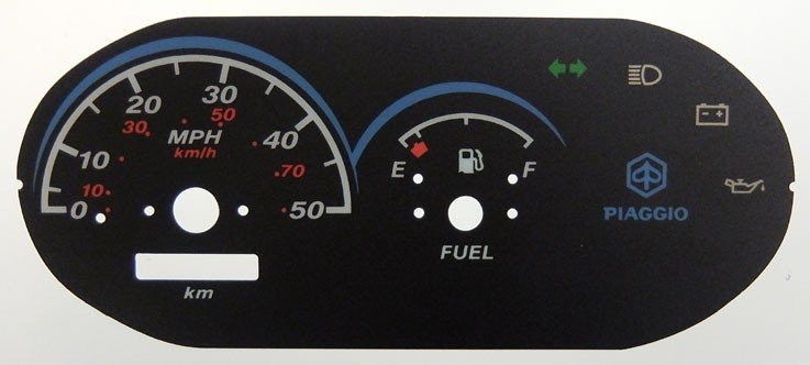 PIAGGIO MPH DIAL CONVERSION