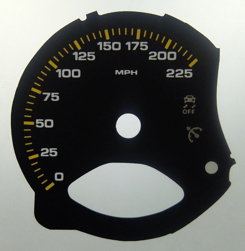 911 / BOXSTER / CAYMAN MPH DIAL CONVERSION