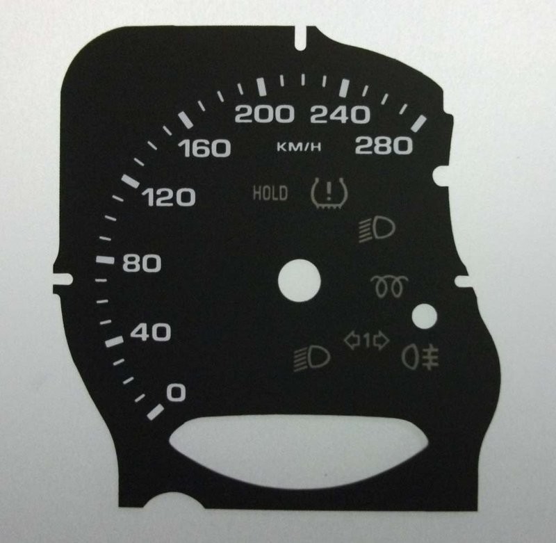 BOXSTER / CAYMAN KMH DIAL CONVERSION