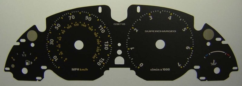 VOGUE SUPERCHARGED MPH DIAL CONVERSION