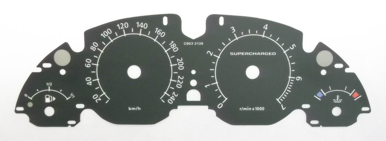 VOGUE SUPERCHARGED KMH DIAL CONVERSION