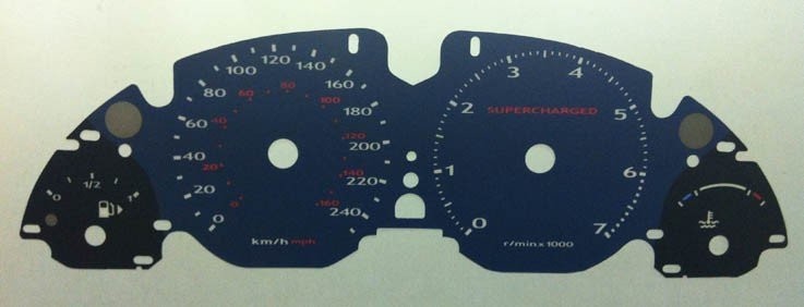 VOGUE SUPERCHARGED KMH DIAL CONVERSION
