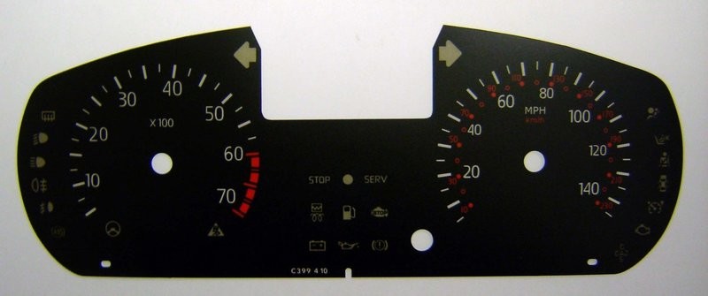 CLIO / KANGOO MPH DIAL CONVERSION