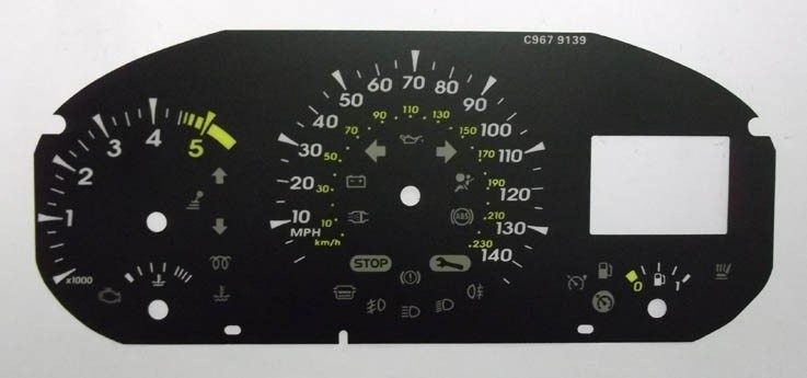 MEGANE / FLUENCE MPH DIAL CONVERSION