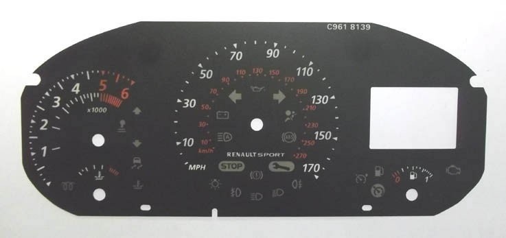 MEGANE / FLUENCE MPH DIAL CONVERSION