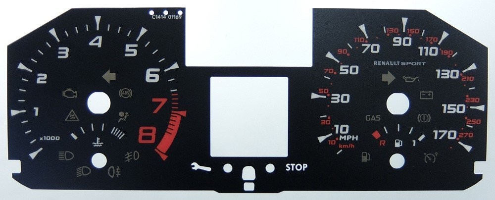 MEGANE SPORT MPH DIAL CONVERSION