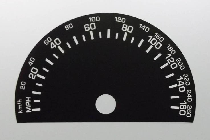 BLS /SAAB MPH DIAL CONVERSION
