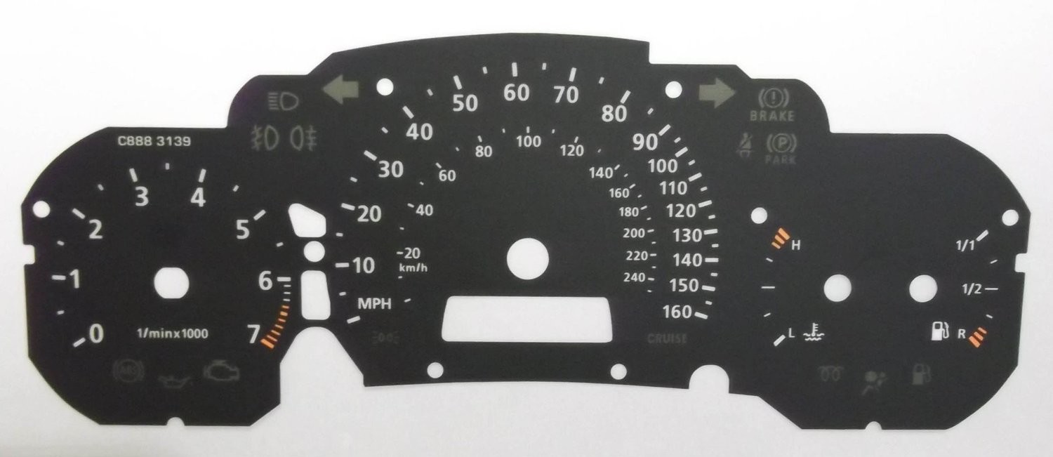 SAAB MPH DIAL CONVERSION