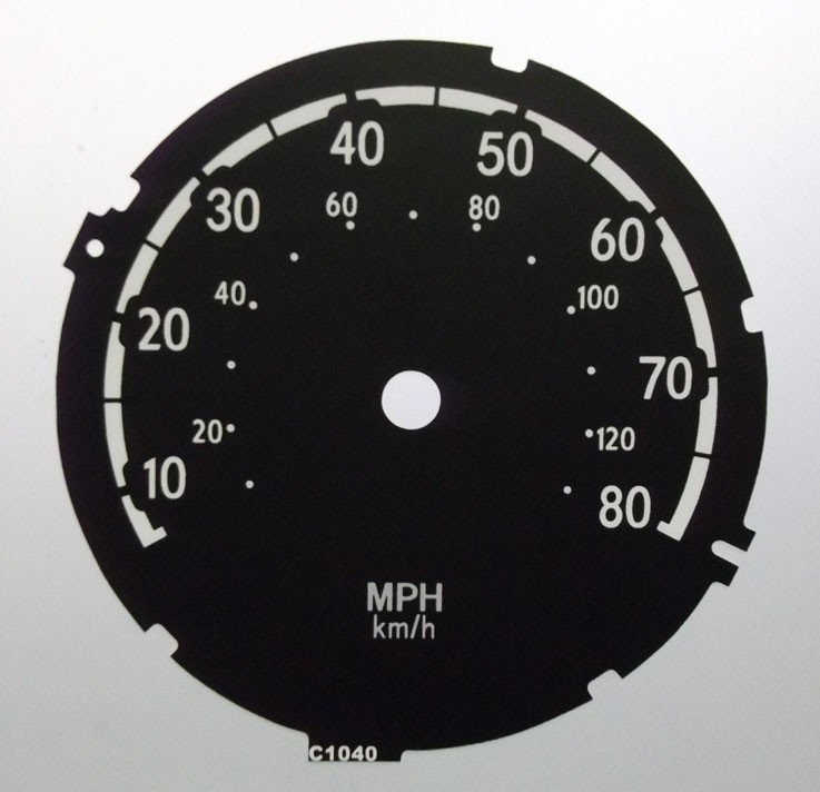 SCANIA MPH DIAL CONVERSION