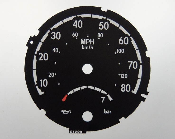 SCANIA MPH DIAL CONVERSION