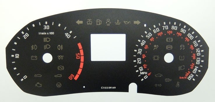 FABIA / ROOMSTER MPH DIAL CONVERSION