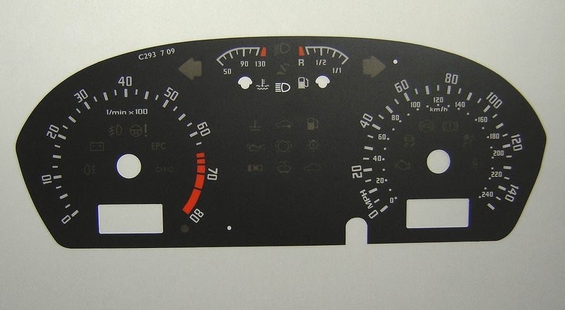 FABIA / ROOMSTER MPH DIAL CONVERSION