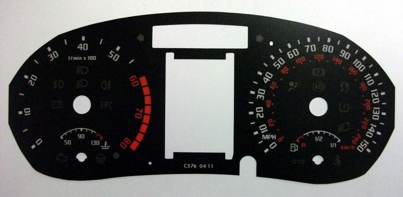 FABIA / ROOMSTER MPH DIAL CONVERSION