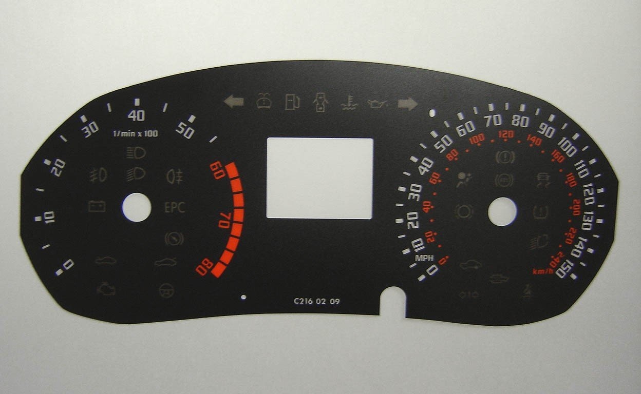 FABIA / ROOMSTER MPH DIAL CONVERSION