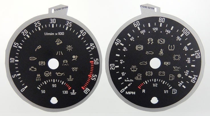OCTAVIA / SUPERB MPH DIAL CONVERSION