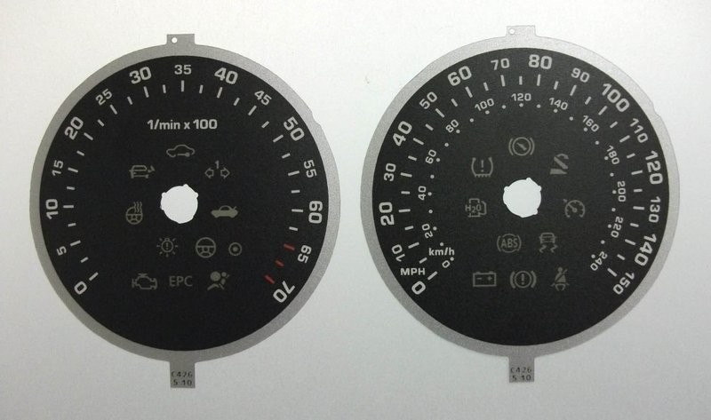 OCTAVIA / SUPERB MPH DIAL CONVERSION