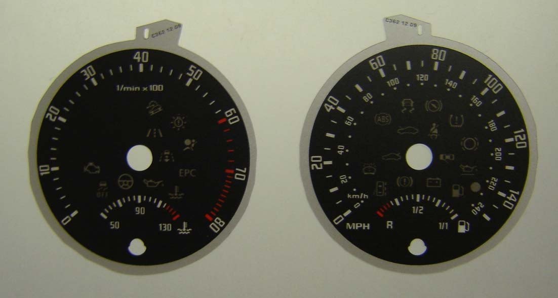 OCTAVIA / SUPERB MPH DIAL CONVERSION