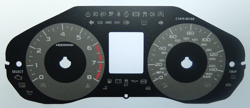 FORESTER MPH DIAL CONVERSION