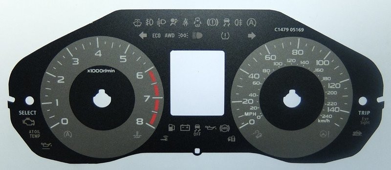 FORESTER MPH DIAL CONVERSION