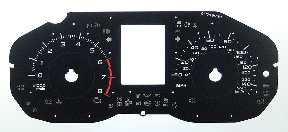 FORESTER MPH DIAL CONVERSION