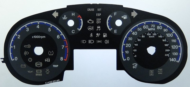 SX4 / S-CROSS MPH DIAL CONVERSION