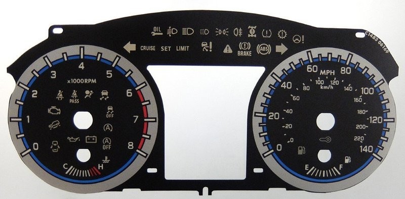 SX4 / S-CROSS MPH DIAL CONVERSION