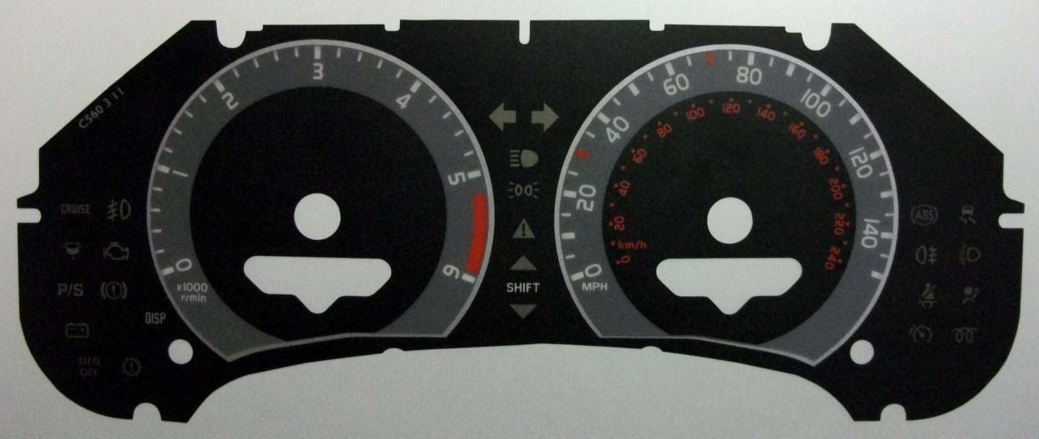 COROLLA DIESEL MPH DIAL CONVERSION