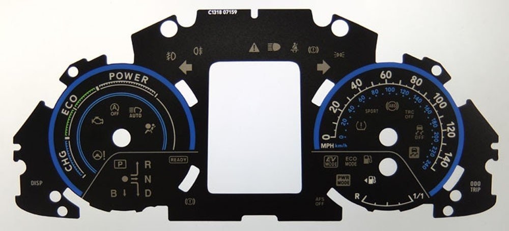 AURIS HYBRID MPH DIAL CONVERSION