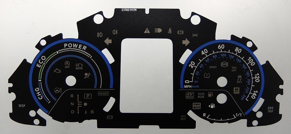 AURIS HYBRID MPH DIAL CONVERSION