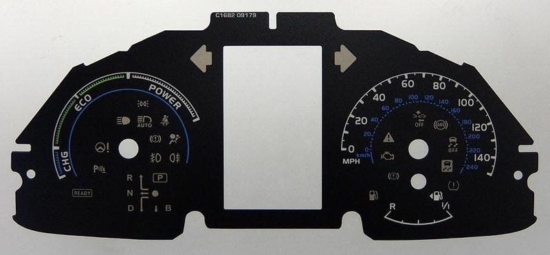 AURIS HYBRID MPH DIAL CONVERSION