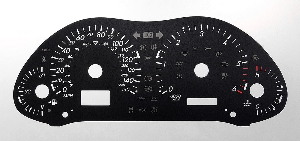 AVENSIS DIESEL MPH DIAL CONVERSION