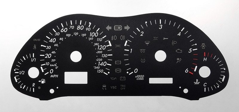 AVENSIS DIESEL MPH DIAL CONVERSION