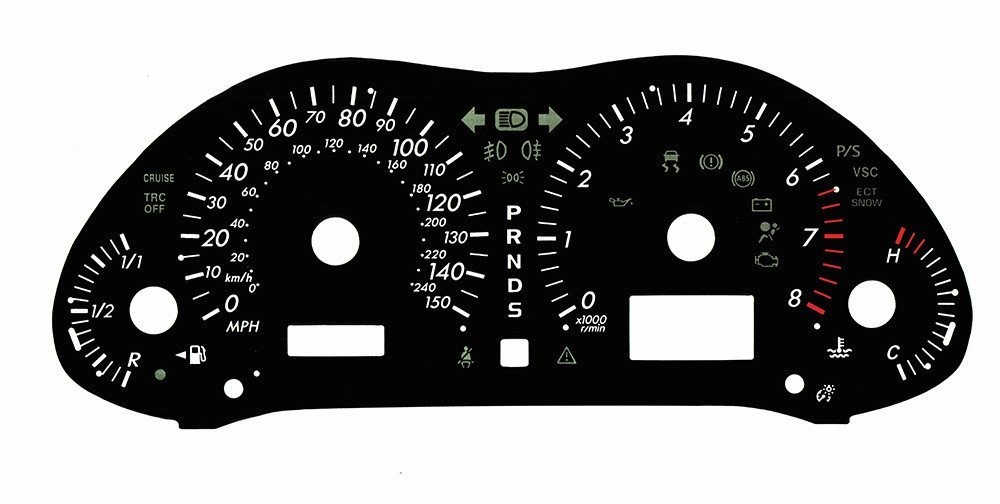 AVENSIS AUTO MPH DIAL CONVERSION