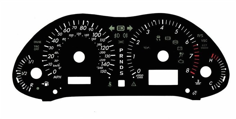 AVENSIS AUTO MPH DIAL CONVERSION