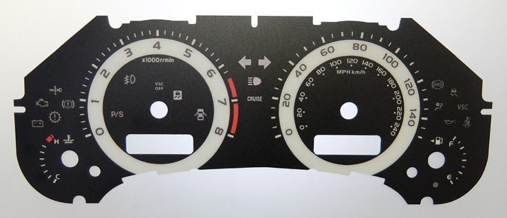 COROLLA MPH DIAL CONVERSION