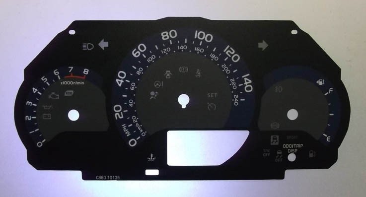 COROLLA MPH DIAL CONVERSION