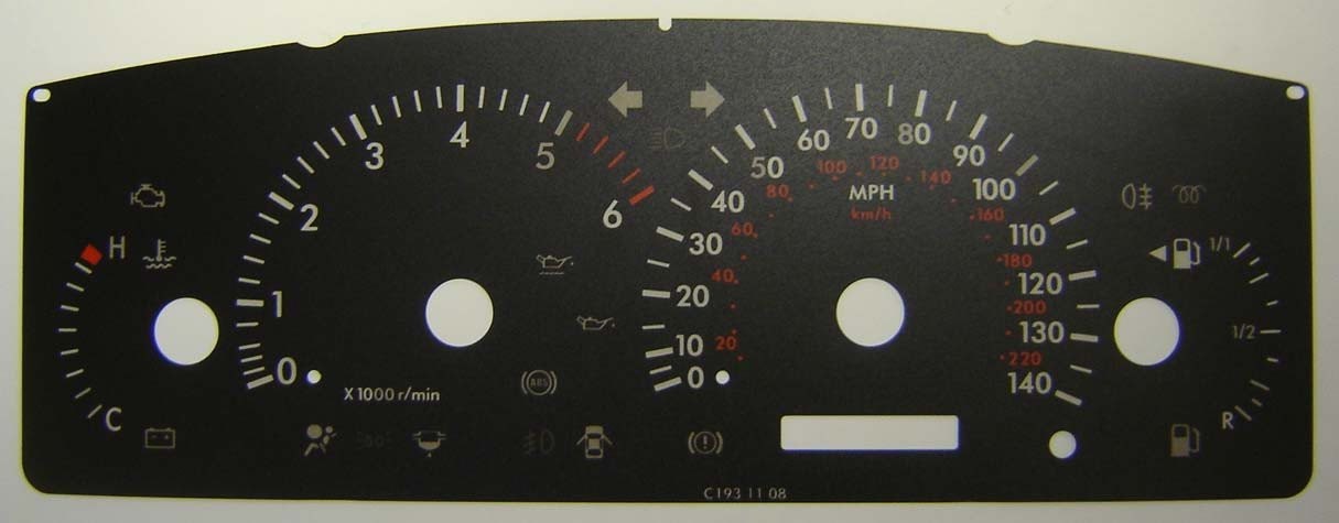 COROLLA DIESEL MPH DIAL CONVERSION