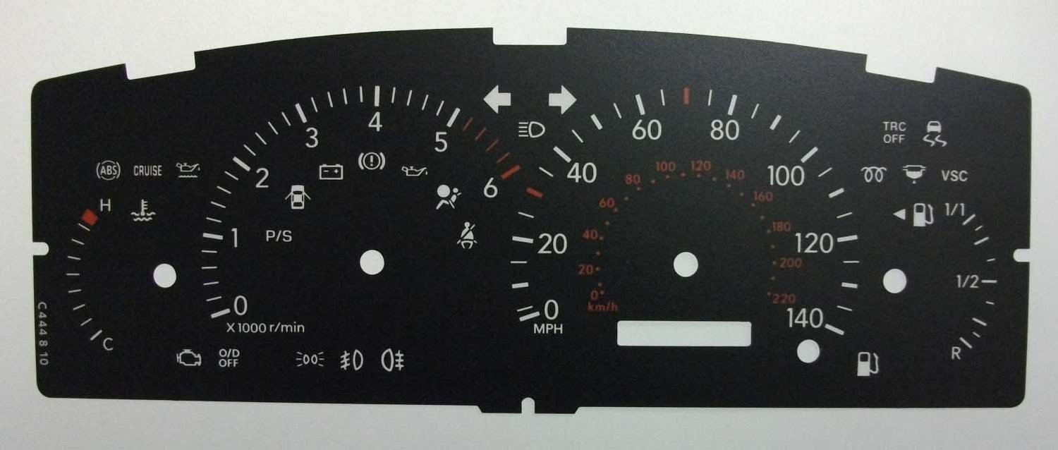 COROLLA DIESEL MPH DIAL CONVERSION