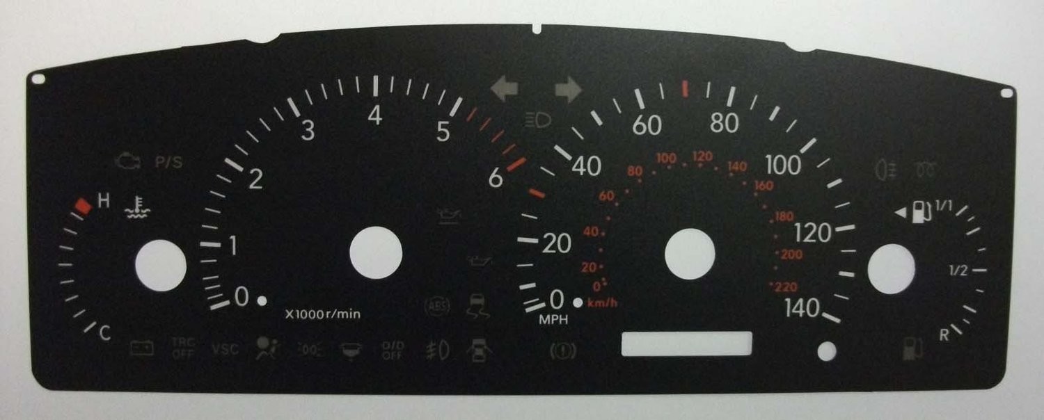 COROLLA DIESEL MPH DIAL CONVERSION